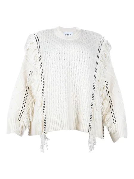 Pulover Gotha alb