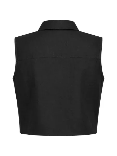 Cămașă Hevron fără mâneci negru