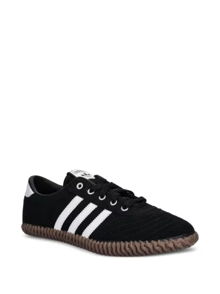 Sneakerși Adidas Predator cu broderie cu dungi din piele de căprioară albastru
