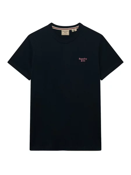Superdry & Co Tricou ESSENTIAL SERIF marin albastru
