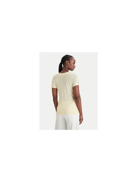 Guess Majica Classic Fit rumena