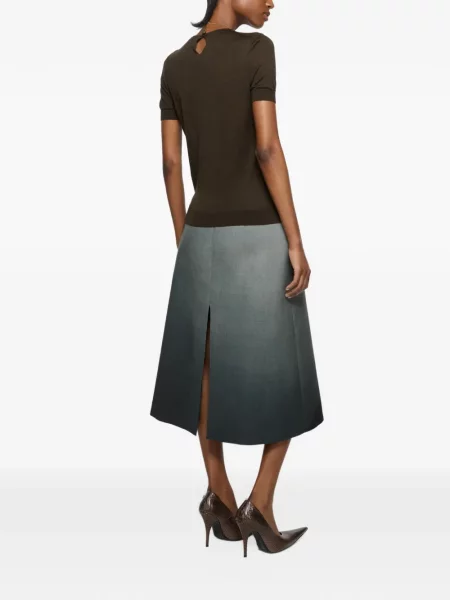 Μεταξωτός τοπ Acne Studios καφέ