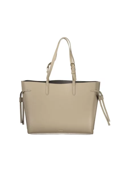 Torebka Furla skórzana beżowa