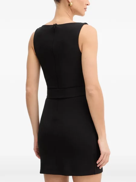 Cu centură rochie Silvian Heach fără mâneci negru
