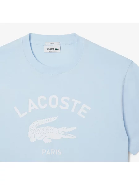 Lacoste T-Shirt Z Nadrukiem niebieska