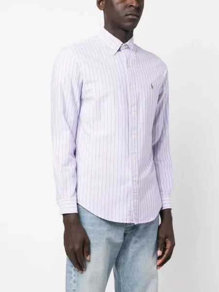 Cămașă Polo Ralph Lauren în carouri cu imagine roz