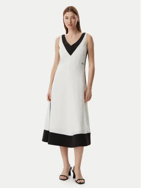 Karl Lagerfeld Obleka črna bela