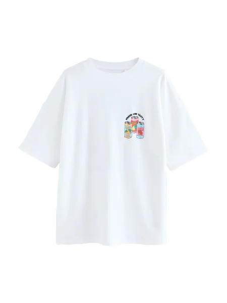 Next Tricou Canned Drinks mai multe culori alb