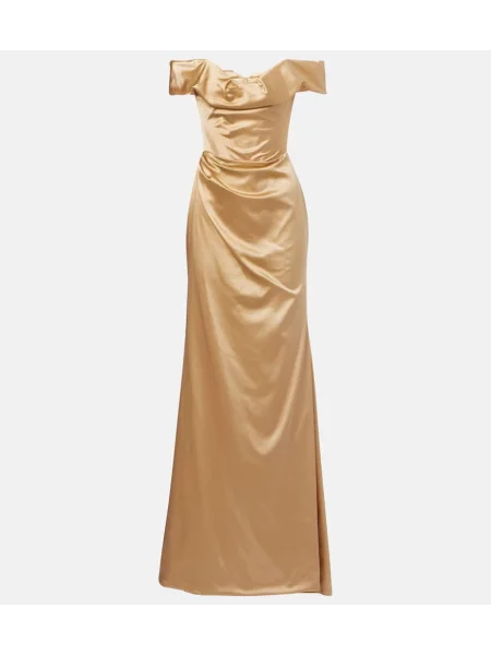 Rochie Vivienne Westwood din satin bej