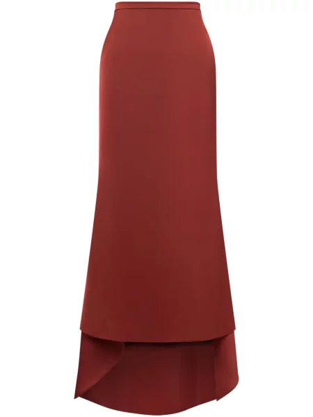 Fusta maxi Philosophy Di Lorenzo Serafini asimetrică roșu