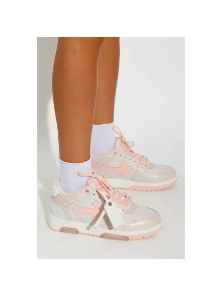 Sneakersy Off-white skórzane biznesowe białe