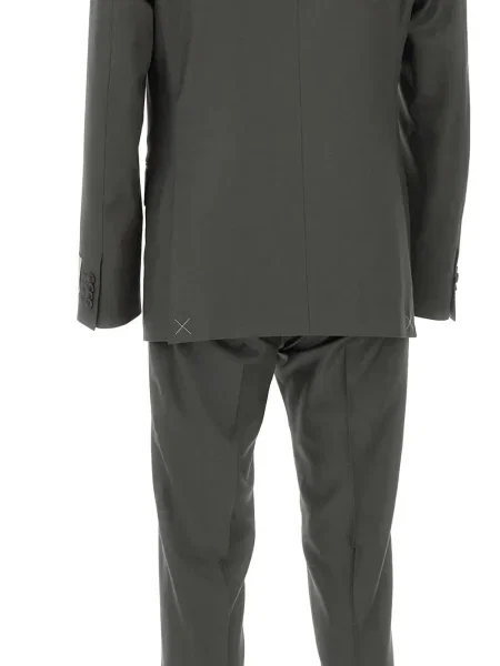 Costum Corneliani de lână de costum gri