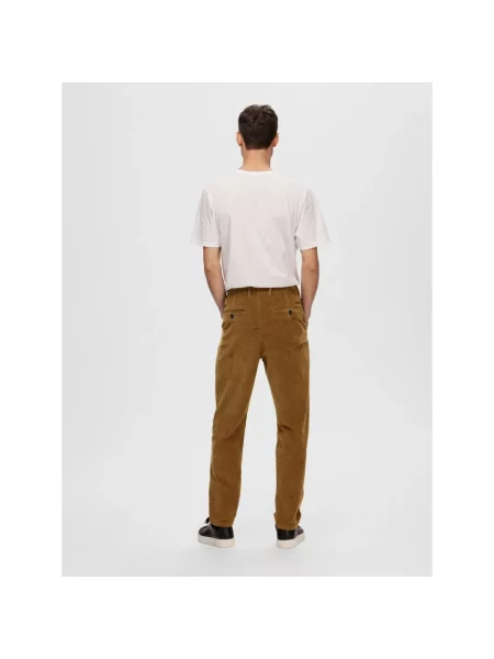 Сhinosy Selected Homme brązowe