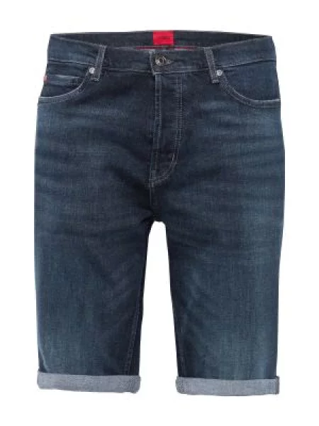 HUGO De blugi pantaloni scurți HUGO | Tapered fit roșu