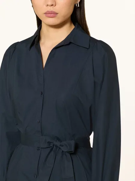 Lanius Sukienka Koszulowa blau granatowa