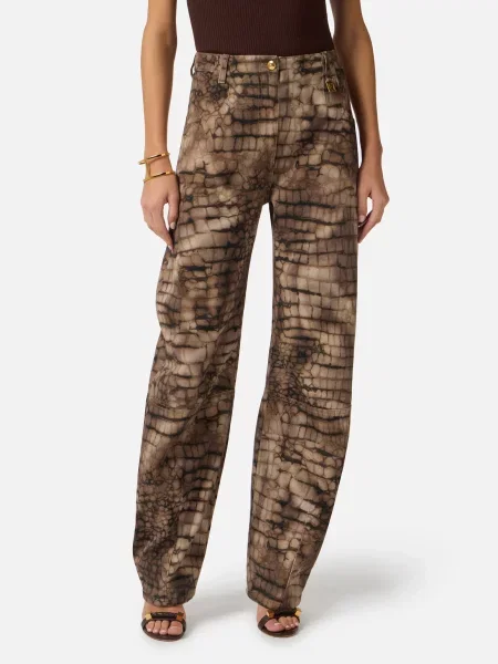 Джинси Elisabetta Franchi коричневі