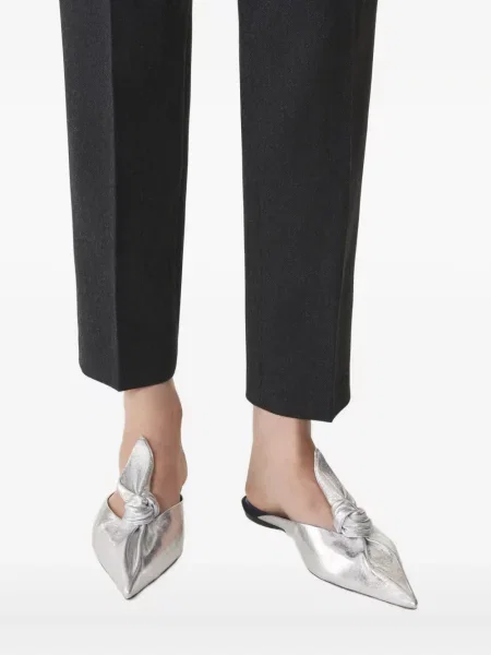 Papuci tip mules Lanvin alb