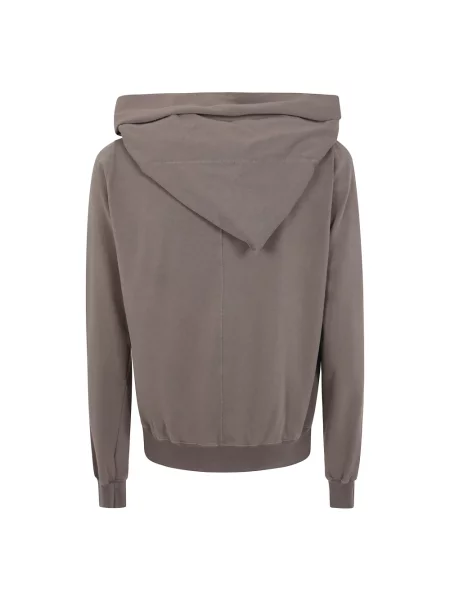 Bluza z kapturem Rick Owens brązowa