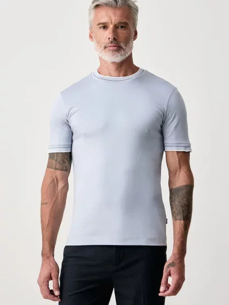 BOSS tricou pentru bărbați din H-Tessler albastru