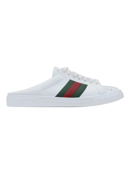 Klapki Gucci wsuwane białe