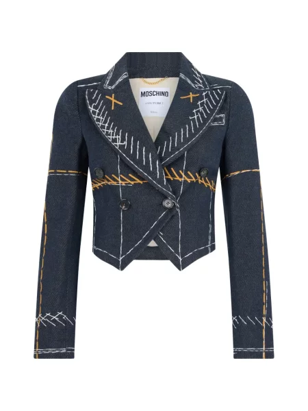 Decupat sacou Moschino albastru