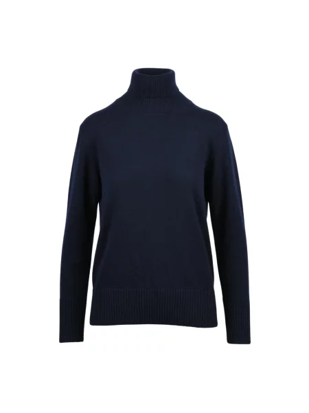 Sweter z golfem Alpha Studio z kaszmiru do golfa niebieski
