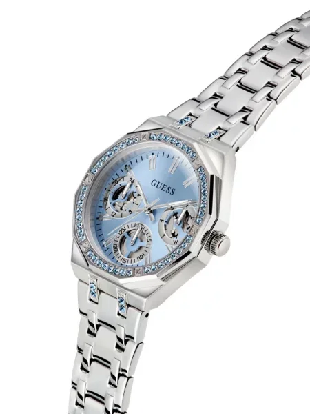 Часовник с хронограф Guess синьо