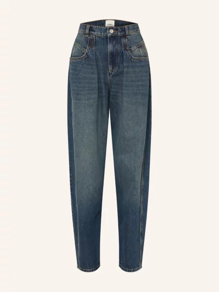 Isabel Marant Barrel Džíny Lisha faded blue modré