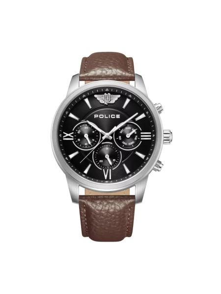 POLICE Analogové hodinky Chronograph Avondale II' hnědá