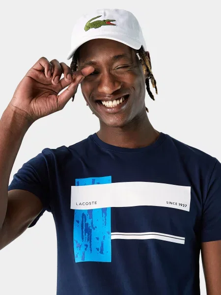 Lacoste Футболка Темно-синій синя