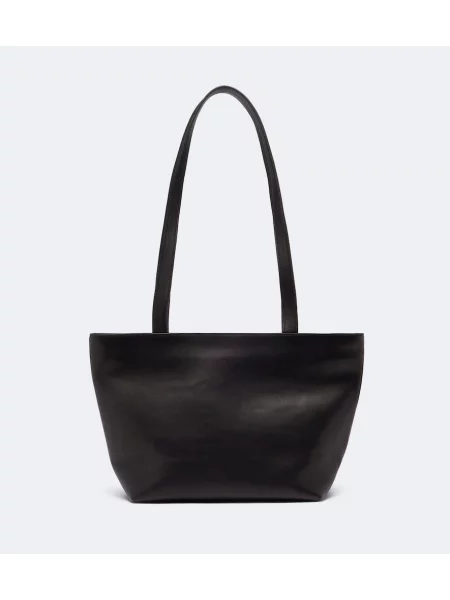 Geantă shopper The Row din piele negru