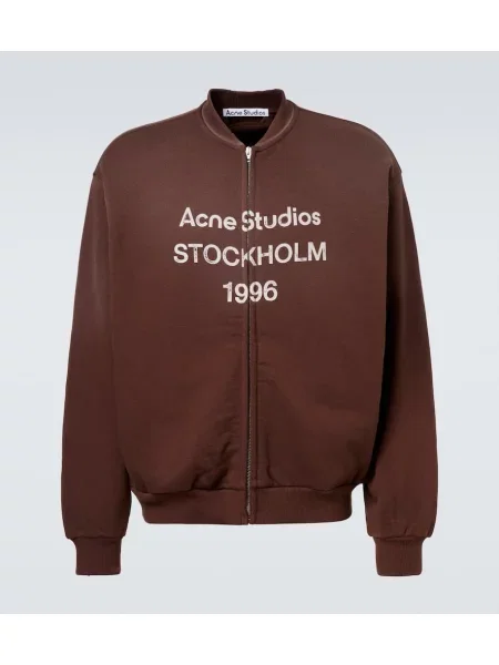 Hanorac Acne Studios cu imagine maro