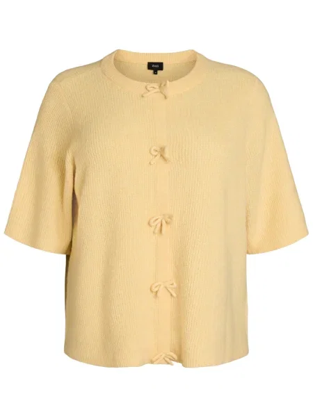 Zizzi Geacă tricotată Casunny lămâie galben