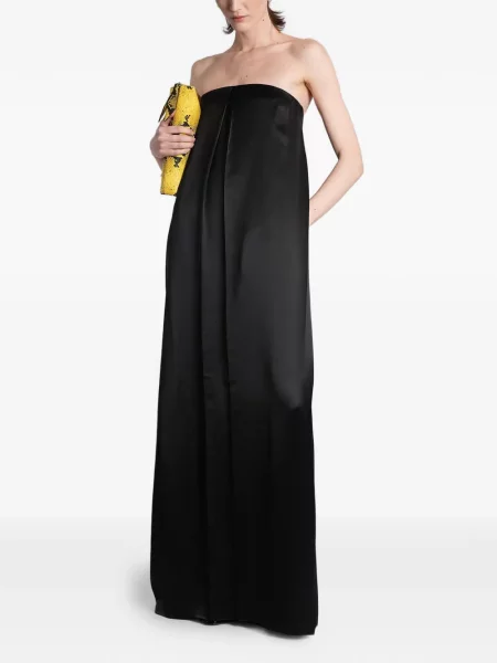 Rochie maxi Darkpark fără bretele negru