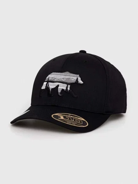 Kapa Columbia siva s aplikacijom crna