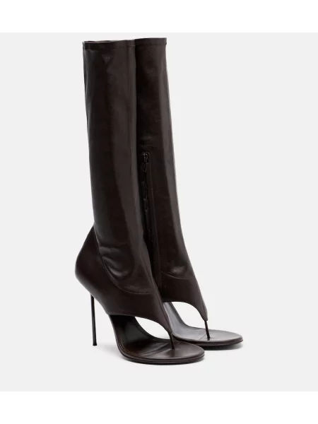 Кожени ботуши Paris Texas кафяво