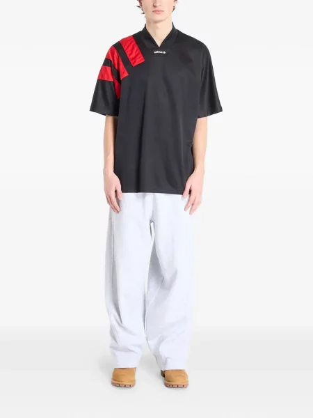 Бягане шорти Adidas на цветя корсет черно