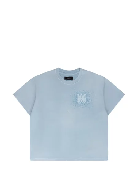 Tricou Amiri cu decolteu rotund albastru