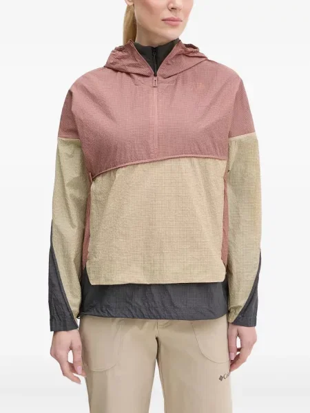 Кожени маратонки Adidas Terrex на райета с принт розово