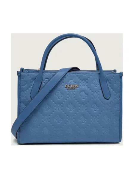 Guess Geantă shopper JODI albastru
