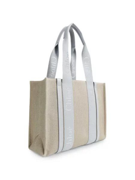 Geantă shopper Chloé cu broderie