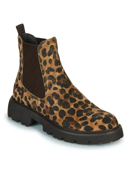 Pantofi Carmela cu model leopard maro