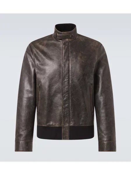 Geanta de piele The Row negru