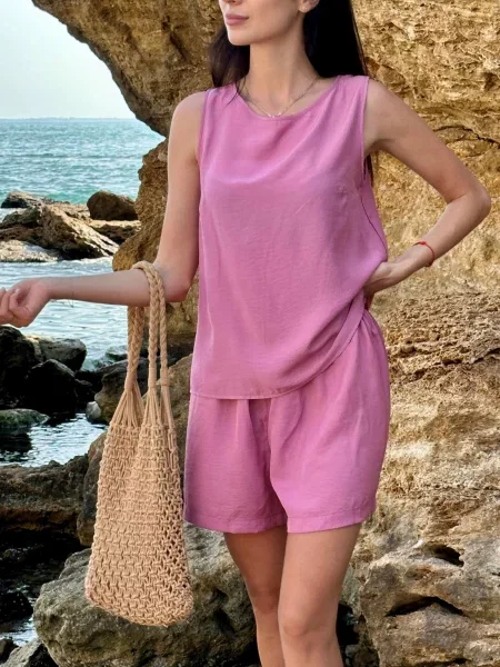 Шорти Cosy віскоза/поліестер рожевий