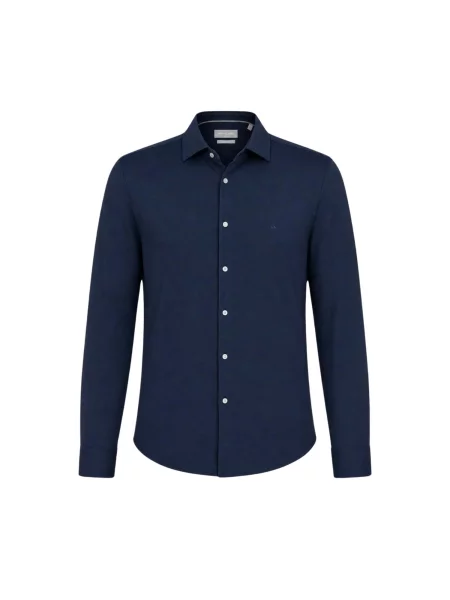 Michael Kors Tričko MICHAEL KORS PERFORMANCE KNIT SLIM FIT CAMICIA námořnická modř