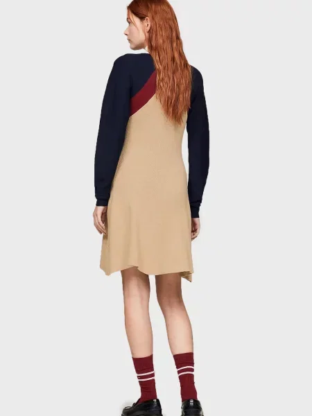 Сукня Tommy Hilfiger з візерунком аргайл бежева