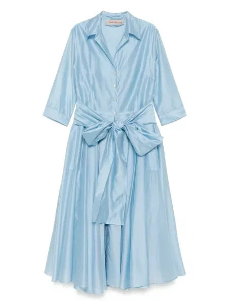 Sukienka midi Blanca Vita do kolan garniturowa niebieska