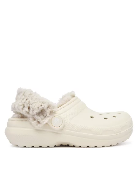 Papucs Crocs Classic Fleece Lined Clog K bézs