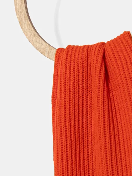 Вовняний шарф MAX&Co. однотонний помаранчевий