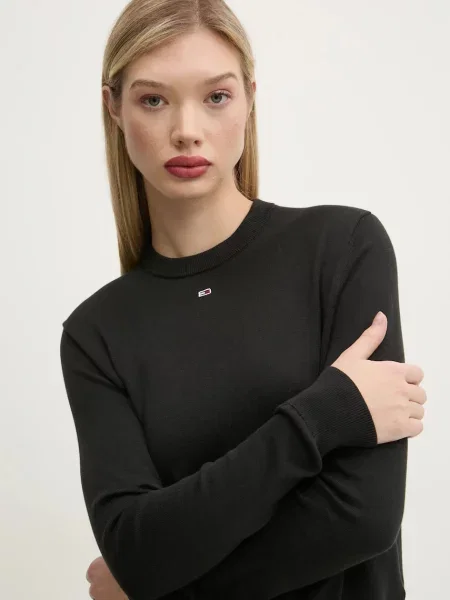 Tommy Jeans pulover de light negru